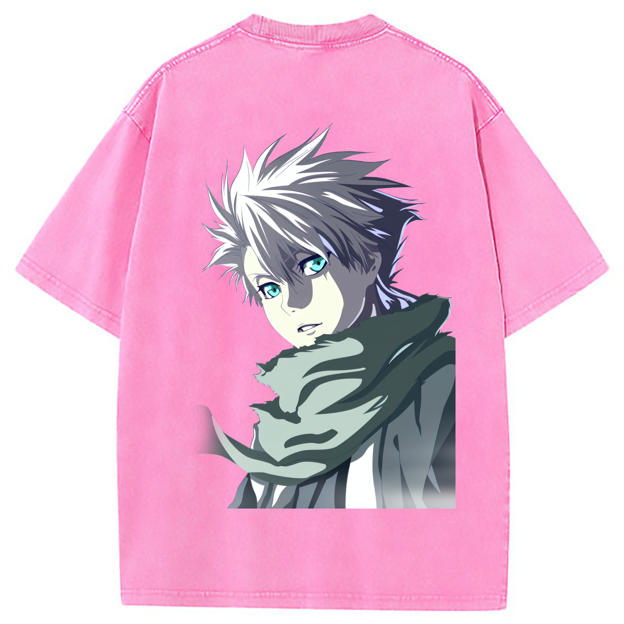 （画像用） ブリーチ 日番谷冬獅郎（ひつがや とうしろう） BLEACH Hitsugaya Toushirou 綿100% ヴィンテージ風 半袖Tシャツ（背面プリント）